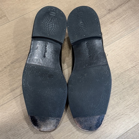 Cole Haan Men 11M Black Classic Penny Loafer Leather Shoes Sq Toe Slipon C04715 - Picture 11 of 16